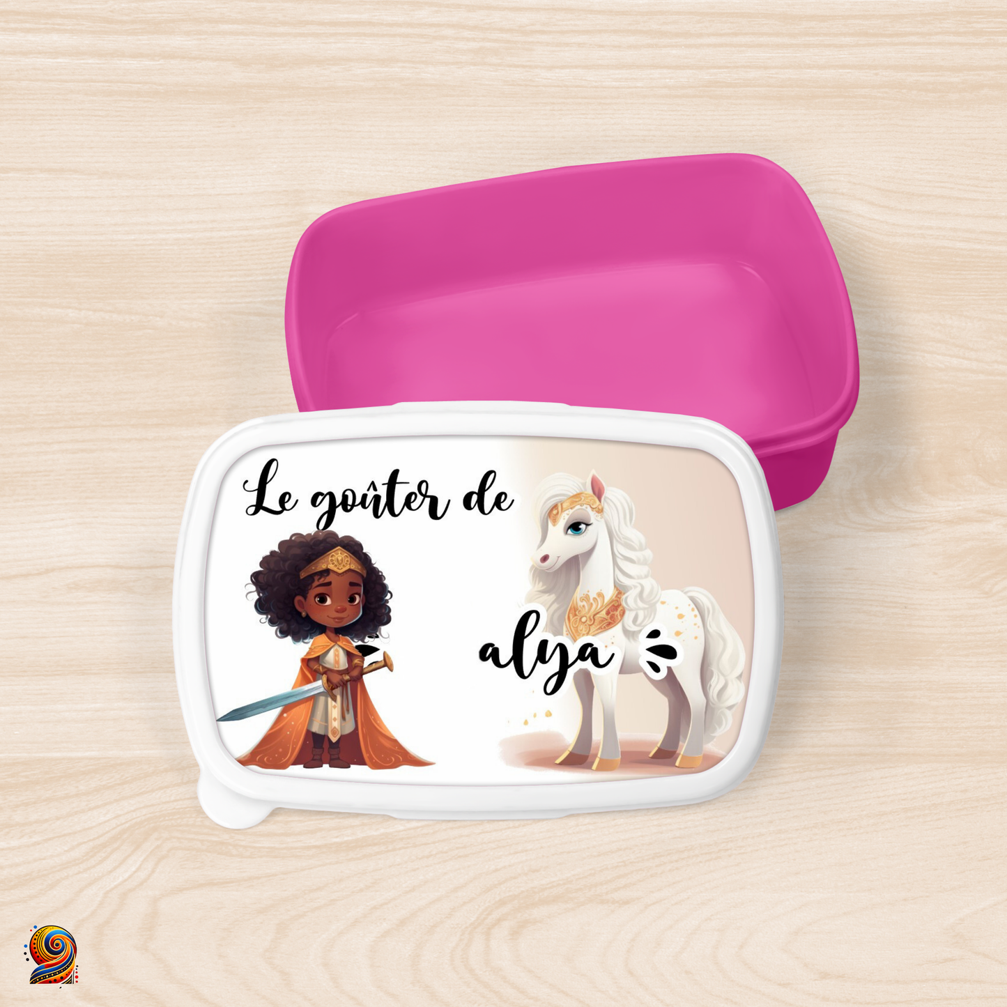 Boîte à gouter "Petite cavalière" - Twende Art
