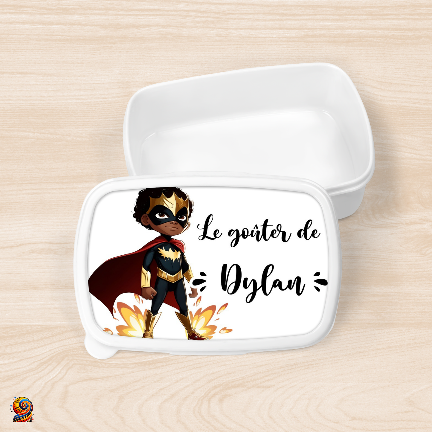 Boîte à gouter "Petit Super Héros" - Twende Art