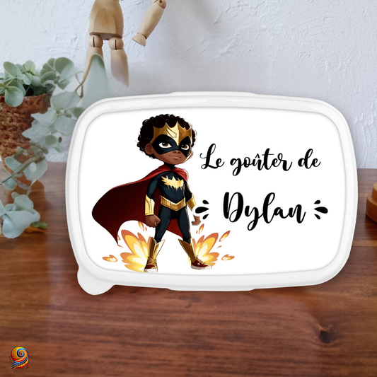 Boîte à gouter "Petit Super Héros" - Twende Art