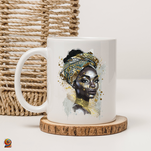 Mug femme afro Pure gold "Tandiwe" - Twende Art