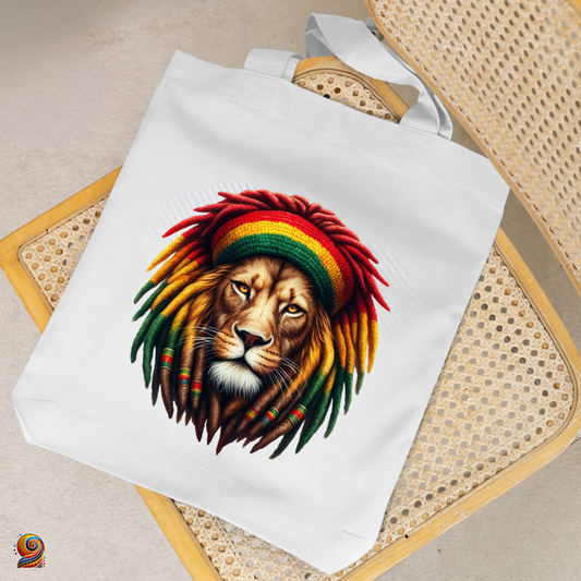 Tote Bag afro shopping "Lion face" - Twende Art