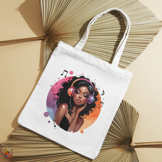 Tote Bag afro shopping Fêtes et Musiques - Twende Art