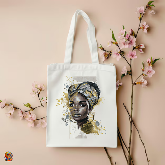 Tote Bag Pure gold "Yara" - Twende Art