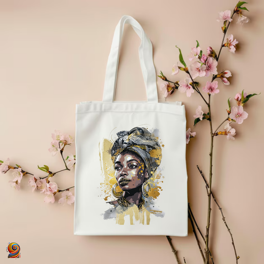 Tote Bag Pure gold "Zola" - Twende Art